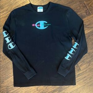 Champion Men's Black Long Sleeve Shirt